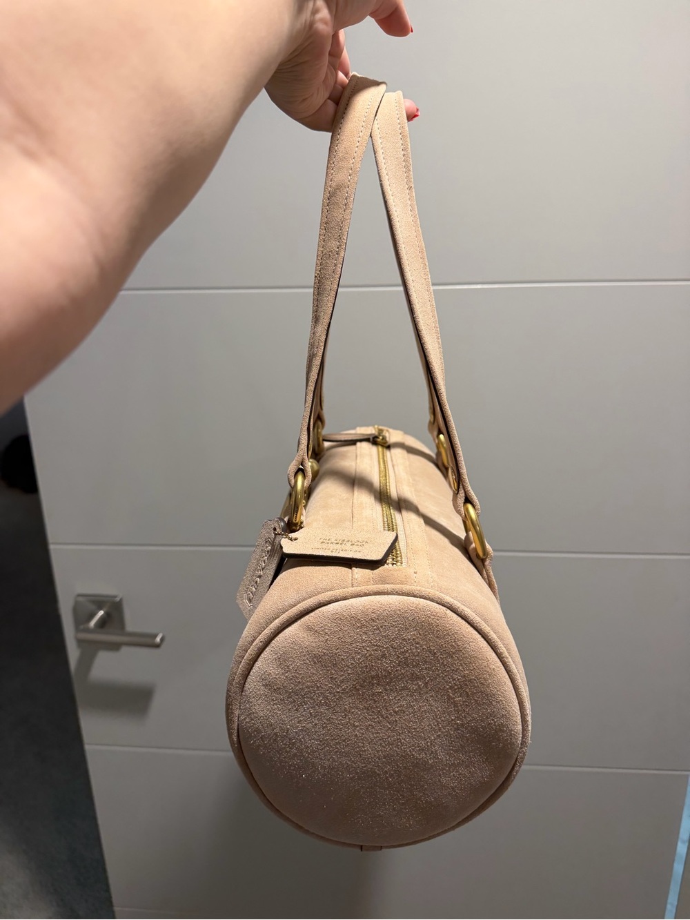Coach Nauge Suede Kisslock Barrel - Picture 6 of 6